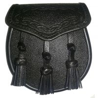 Celtic Flap Leather Sporran